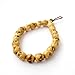 Ovalbuy Ox Bone Carved Skull Beads Buddhist Prayer Wrist Mala Bracelet