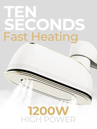 Portable Travel Steamer, 1200w Handheld Mini Steamer for Clothes, 4 Modes with LCD Display, Powerful Wrinkle Remover for Home & Travel, 150ml Water Tank, 10s Fast Heat-Up, 180° Swivel Handle