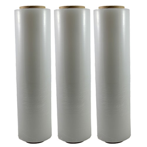 TotalPack Shrink Wrap: Stretch Film Plastic Wrap 3 Pack - Industrial Strength Hand Stretch Wrap, 18