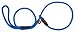 Mendota Pet Slip Leash - Dog Lead and Collar Combo - Made in The USA - Blue, 1/2 in x 6 ft - for Large Breeds