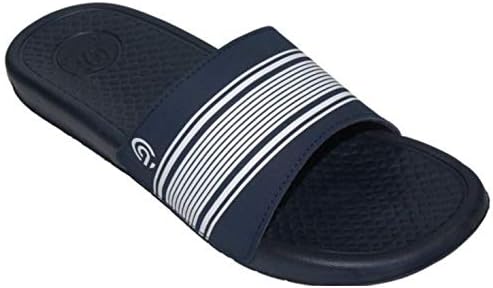champion slides navy blue