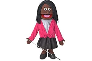 SILLY PUPPETS 25" Barbara, Black Mom/Teacher, Full Body, Ventriloquist Style Puppet