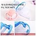 Reusable Washing Machine Filter net Floating lint mesh Bag Dog cat pet Fur Remover Hair Catcher Pouch Flower lint Trap Laundry Ball (6pack Type)