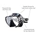 Kraken Aquatics Snorkel Dive Mask with Silicone Skirt and Strap for Scuba Diving, Snorkeling and Freediving