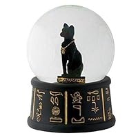 Ky & Co YK 3.5 Inch Cold Cast Resin Egyptian Bastet Water Snow Globe Figurine