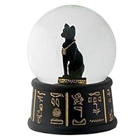 Ky & Co YK 3.5 Inch Cold Cast Resin Egyptian Bastet Water Snow Globe Figurine