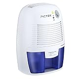 Mini Deshumidificador de Aire, Pictek 500ml Deshumidificador Portátil de bajo consumo y silencioso para Cocina Dormitorio Caravana Garaje Oficina Armario de coches - Blanco