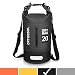 arteesol Waterproof Bag 5L/10L/20L/30L Dry Bag Rucksack with Double Shoulder Strap Backpack for Swimming Kayaking Boating Fishing Traveling Cycling Beach primary