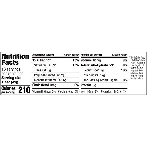 LARABAR GLUTEN FREE BAR, PEANUT BUTTER CHOCOLATE CHIP, 1.6 OZ BARS (16 COUNT), WHOLE FOOD GLUTEN FREE BARS, DAIRY FREE SNACKS