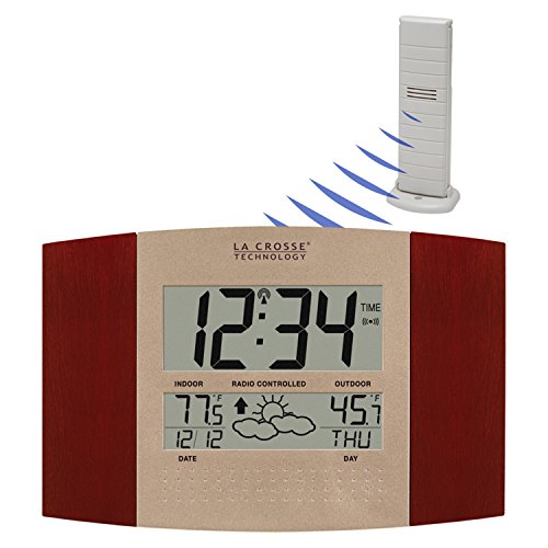 La Crosse Technology WS8157UCHIT Atomic Clock with Outdoor