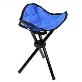 BATEER Lightweight Outdoor Folding Chair Travel Canvas Tripod Stool Outdoor Furniture Accessories for Beach, Fishing, Camping, Hunting, Hiking