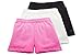 Sparkle Farms Girls Under Dress Shorts, 3-pack Pink/White/Black 4