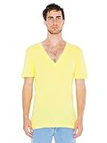 American Apparel 6456 - Unisex Sheer Jersey Short-Sleeve Deep V-Neck