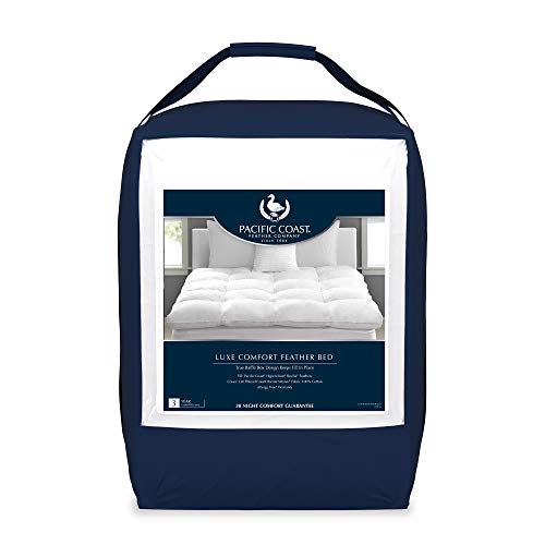 Pacific Coast Cotton Luxe Loft Feather Bed with Barrier Weave True