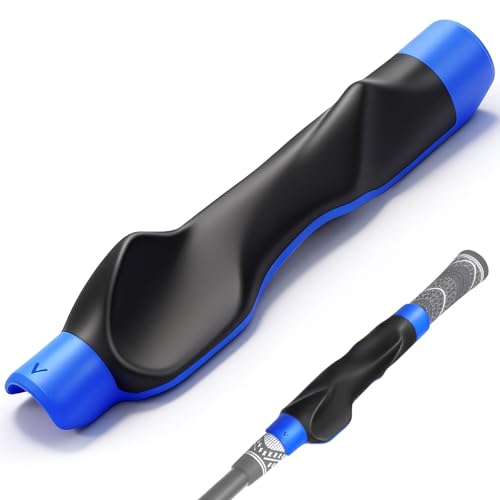 Honharo Golf Club Grip – Golf Grip Trainer & Grip Corrector for Proper Hand Position and Muscle Memory – Non-Slip, Easy Install,Golf Grip Kit Fits Standard Driver, Iron, Wedg