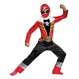 Disguise Saban Super MegaForce Power Rangers Red Ranger Classic Boys Costume, Small/4-6