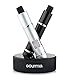 Gourmia GSP9410 Salt & Pepper Grinder Set – 2 in 1 Refillable Sea Salt and Peppercorn Mill Set With Easy Click Operation