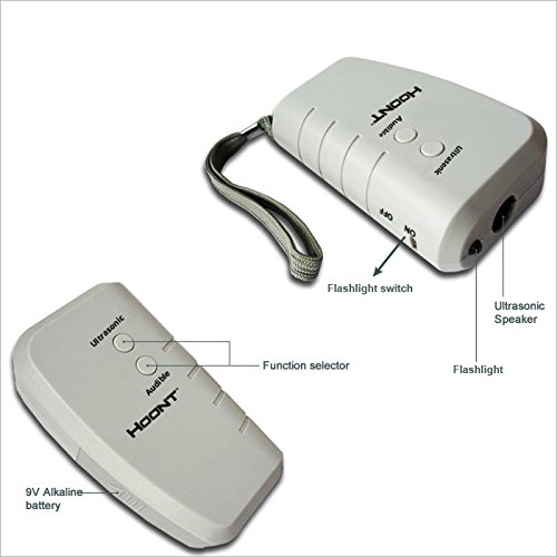 Hoont Electronic Handheld Dog Repellent and Trainer with Flashlight/Powerful Ultrasonic Bark Stopper and Dog Deterrent + Dog Trainer Device [Upgraded Version] - Thumbnail 2