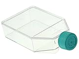 Nest Scientific 708003 Polystyrene Cell Culture Flask, Vent Cap, Tissue Culture Treated, Sterile, 75 cm², Clear, 5 per Pack, 100 per Case