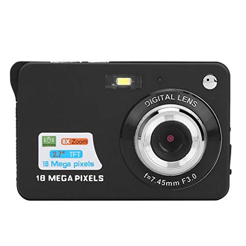 DAUERHAFT Tragbare 8X Zoomkarte Digitalkamera Digitalkamera 2,7 Zoll LCD-Display(Black) – Bild 6