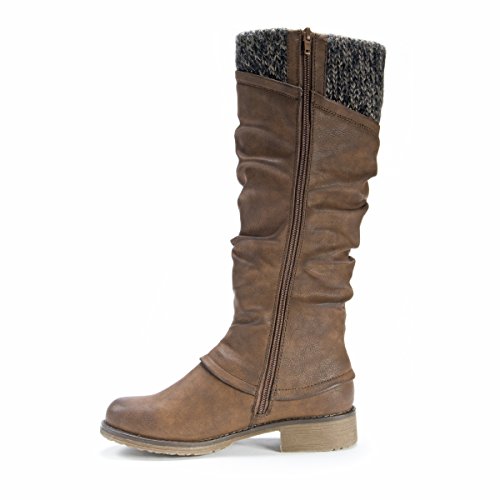 muk luks brown bianca boot