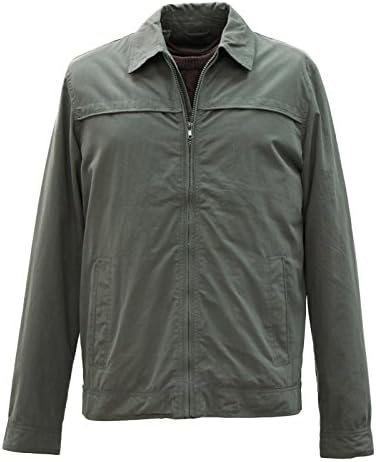 PAUL BERMAN Men's Light weight Anthracite Cotton Jacket S To 3X