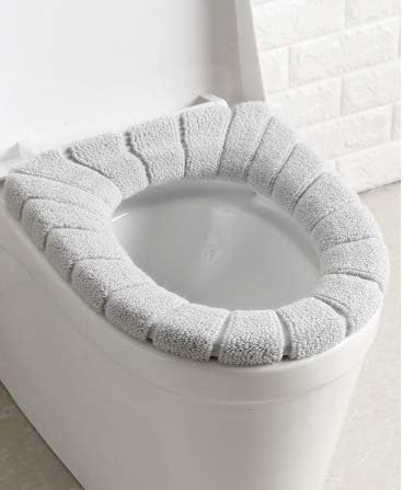 3pcs Toilet Seat Cover, Toilet Seat Cover Cushion Bathroom Soft and Warm Washable Cover Pads Multicolour - Image 4