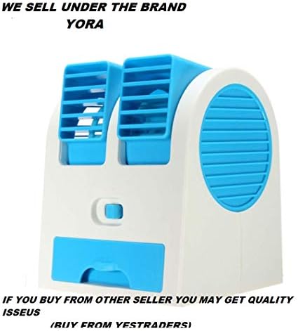 YORA Air-Cooler-Portable-Desktop-Dual-Bladeless-Fan-Air-Pack
