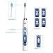 Electric Toothbrush LCD Display Sonic Rechargeable Whitening Toothbrushes with Interval Smart Timer 5 Modes Waterproof Best Soft Replacement Heads Clean as Dentist for Adults and Kids