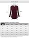 Youtalia Womens Dressy Casual Blouses Loose V Neck 3/4 Sleeve Tops Tunics,Multicolor Black,m