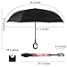 Rainlax Inverted Umbrella Double Layer Windproof UV Protection Reverse Folding Umbrellas for Car Rain Outdoor With C-Shaped Handle (60% off with PR5R-M59JFW-TDHT6G)