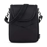 JuJuBe Insulated Baby Bottle Cooler Lunch Bag | On The Go, Waterproof Fabric, Machine Washable Lunch Box | Fits 2 Large Bottles | for All Ages, Babies & Adults | Black