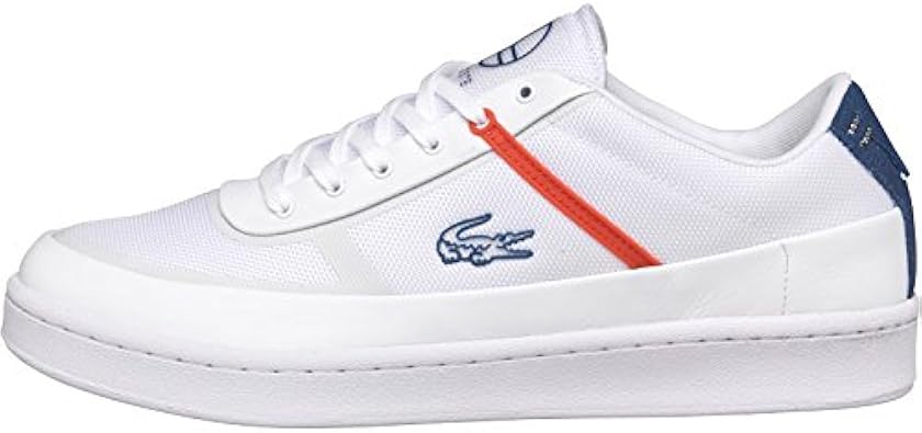 mens white lacoste trainers