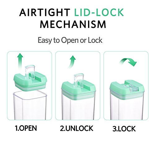 image for Senbowe [6-Piece] Air-Tight Food Storage Container Set with Durable Pl