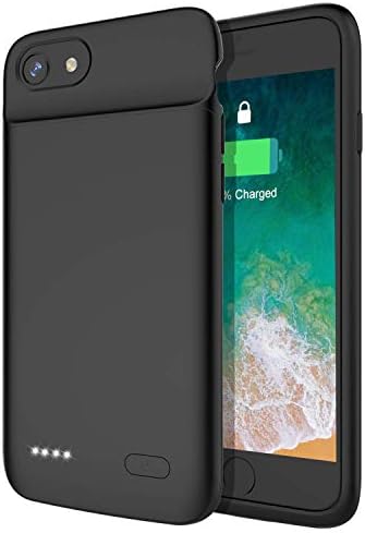 [UPGRADED] Bahonda Battery Case for iPhone 6 / 6S / 7/8, 3200mAh Slim Rechargeable Extended Battery Charging Charger Case with RAISED BEZEL, Adds 100% Extra Juice, Support Wire Headphones (4.7 inch)