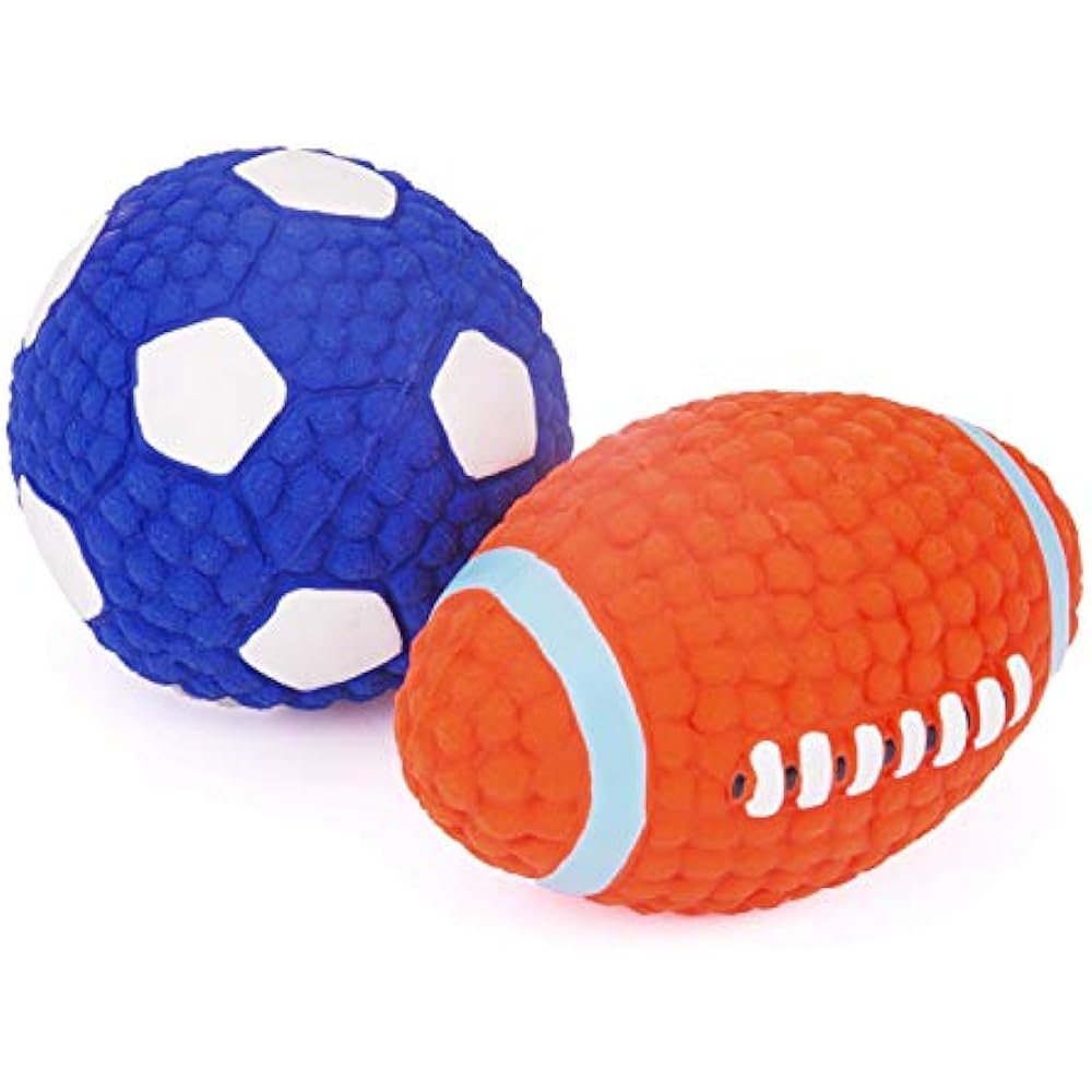 Pet Supplies Soft Bouncing Latex Squeaky Floating Toy Fetch Throw Ball