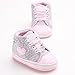 Voberry Baby Girls Toddler Lace up Sneaker Anti-Slip Boots Crib Shoes (0~6Month, Gray)