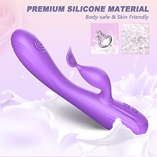 YTYOMUR G Spot Vibrator Clitoris Stimulator for Women Sex Toy, Three-Point Precision Stimulation G Point/Clits /Vagina,Upgraded Dual Motors with 14 Vibration and Beat Mode,Rechargeable & Waterproof