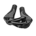 SIENOC Bike Grips | The Comfiest Bicycle Handlebar Rubber Grips with Anti-slip Contoured Design and Aluminum Alloy Inner Ring Clamps (Black 2)