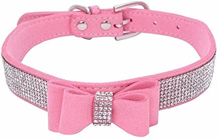 Hot Sale!!Puppy Pet Collars,Woaills Dog Exquisite Adjustable Bowknot Diamond Necklace