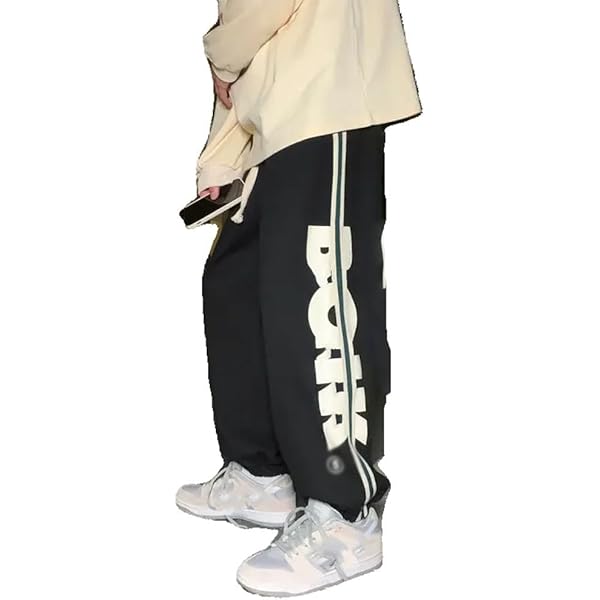 Amazon.com: Xingfenly Autumn Hip Hop Wide Leg Sweatpants Men