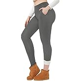 BreezeActive Fleece Lined Yoga Pants - High Waisted 4-Way Stretch Thermal for Winter Running & Gym