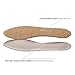Cotton Flat Shoe Insert for Sandals & Sockless Shoes, Comfortable Shoe Insoles with Sweat-Absorbent Natural Fiber & Non-Slip Silicone Grip, Narrow-Cut Shoe Inserts for Women, Brown, Size 40 - SoxsolS