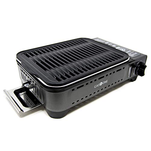 GasOne Propane or Butane Grill Stove GS-2400P Dual Fuel Portable Camping Grill Gas Stove with Carrying Case