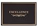 Sustainable Greetings Certificate Holder - 12-Pack Letter (11.2 x 8.8 in), Black Pocket - 300 GSM Cardstock Gold Foil Excellence Print & Secure Corner Slots - Diploma Holder