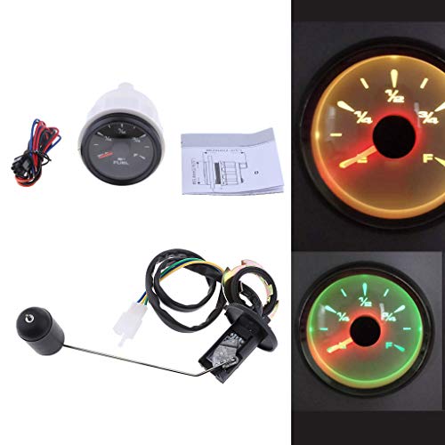 B Blesiya Adjustable Fuel Level Sender Sending Unit + 2inch Fuel Level Gauge Meter - Thumbnail 6