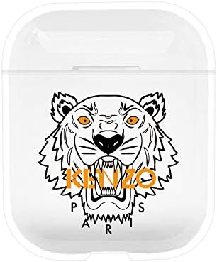 Apple Airpod (1&2) Case 2020 Case Hard Plastic Full Protector High Fashion Brands For Teens Boys Girls Fashion Clear Case Shockproof Designer Protective Cover Compatible with Wireless Charging