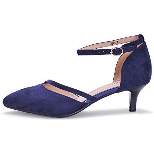 navy sequin pumps