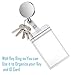 Selizo 5 Packs Metal Retractable Badge Reels with ID Badge Holders Heavy Duty Keycard Holder with Key Chain Belt Clip