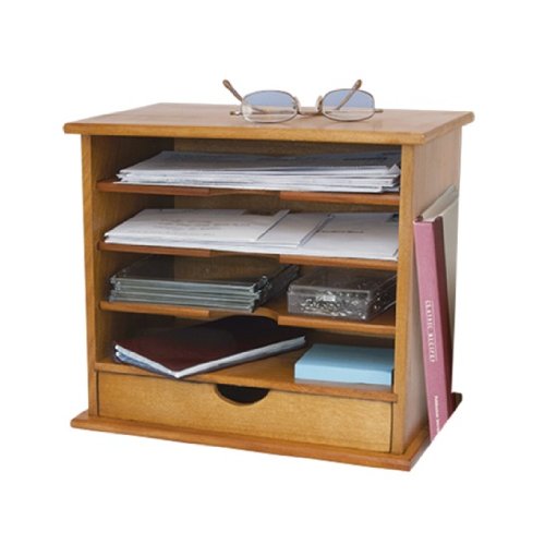 Wood Mail Organizer Oak Mail Sorters Office Products